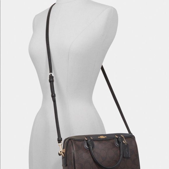 Sold COACH MINI BENNETT SATCHEL IN SIGNATURE CANVA - Picture 8 of 8